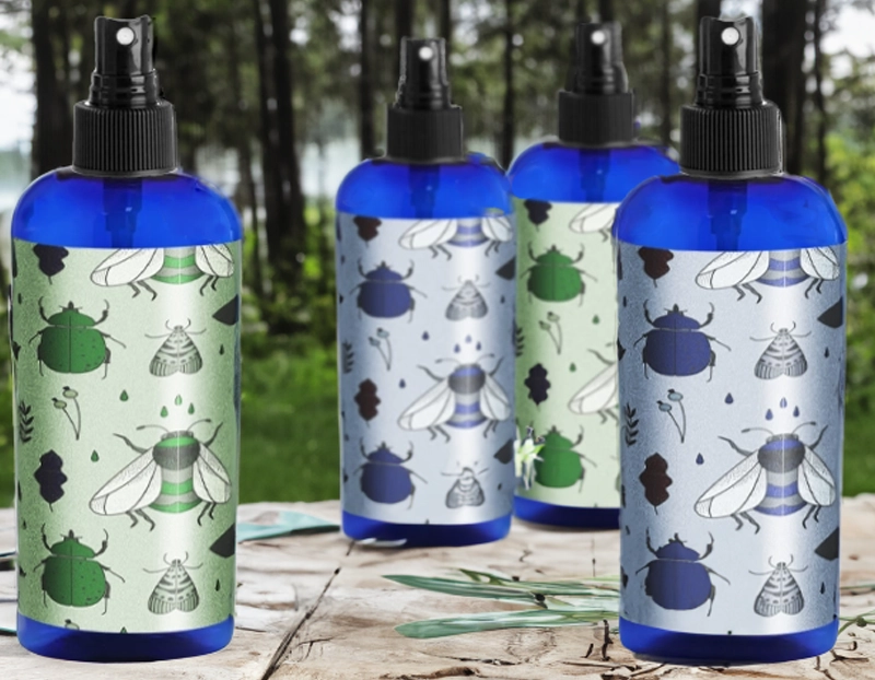 DIY - All Natural Bug Spray in SKS Blue PET Plastic Bottles